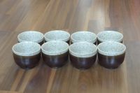 8 Teetassen Teebecher aus Keramik braun grau, Vintage Retro Östliche Vorstadt - Steintor  Vorschau