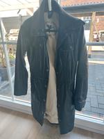 Ledermantel schwarz M 38 used Look warm Leder Jacke Schleswig-Holstein - Wees Vorschau