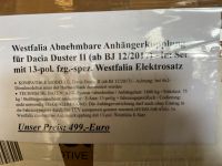 ♦️ Westfalia abnehmbare Anhängerkupplung für Dacia Duster II Niedersachsen - Hemslingen Vorschau