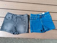 Name it Jeans Shorts Gr 140 grauschwarz+blau Baden-Württemberg - Birkenfeld Vorschau