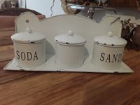 Vintage Landhaus Shabby Emaille Wandregal Soda Sand Niedersachsen - Visbek Vorschau