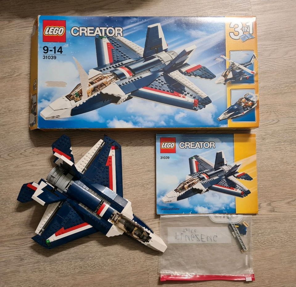 Lego Creator blauer Power Jet 3-in-1 (31039) in Bad Mergentheim