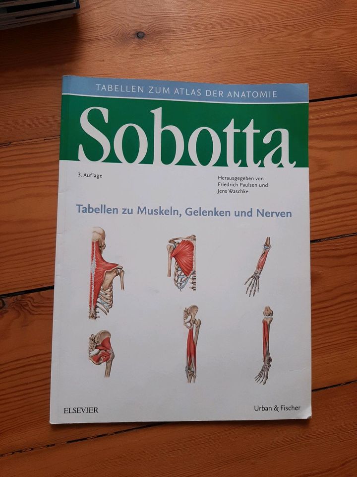 Sobotta 3.Auflage Muskeln Gelenken Nerven Tabellen in Hamburg