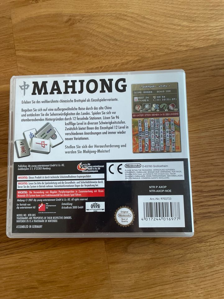 Nintendo Ds Spiele Mahjong; The quest Trio in Unterwellenborn