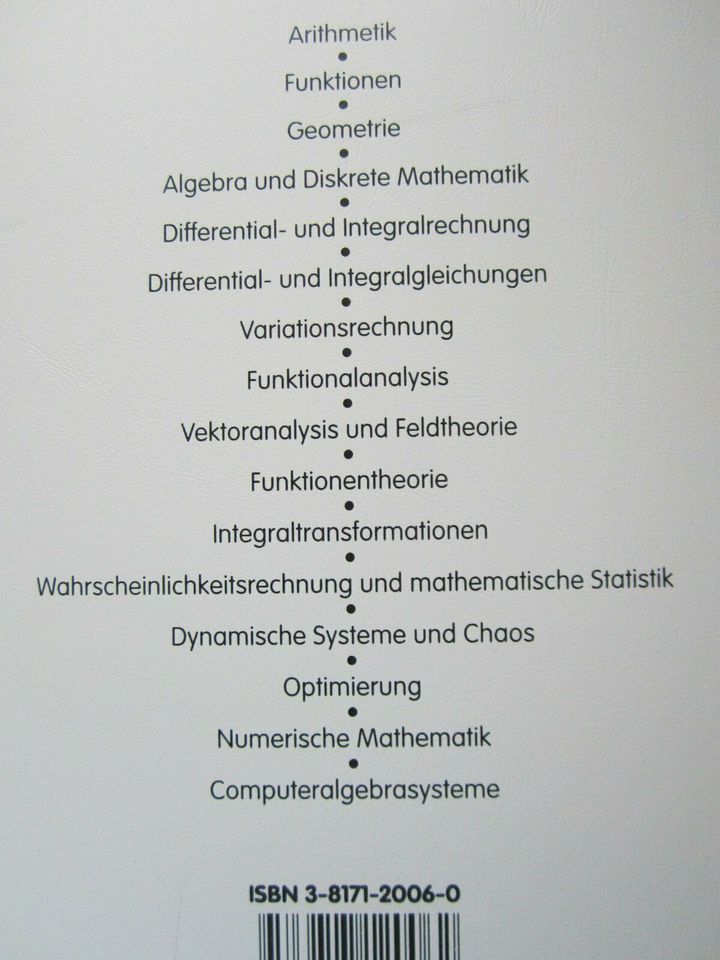 Taschenbuch der Mathematik - von Bronstein - wie neu !!! in Schönwald Oberfr.