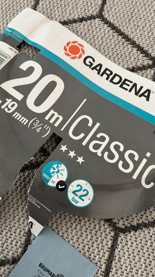 Gartenschlauch 20m Gardena Classic 1/2“ [unbenutzt] *neu* in Schiffweiler