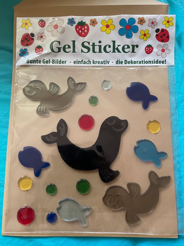 NEU OVP Seehund Seerobbe Gel Sticker in Scharnebeck