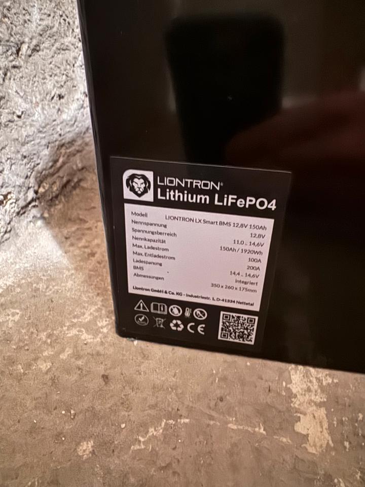 Liontron 150Ah 12V LiFePO4 Lithium Batterie Wohnmobil BMS < 50 z in Frankfurt am Main