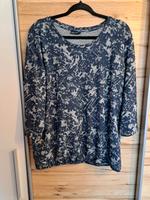 Pullover blau grau Muster 3/4 Ärmel Damen Laura Torelli L Bayern - Oberbergkirchen Vorschau