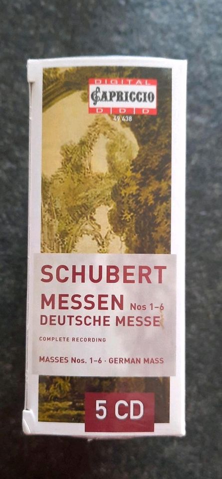 5 CD Schubert originalverpackt - Messe Nos 1 - 6 in Lohmar