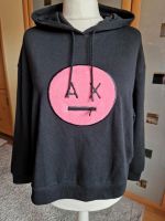 Hoodie schwarz mit Smiley Gr. XL von Armani Exchange Rheinland-Pfalz - Kindsbach Vorschau