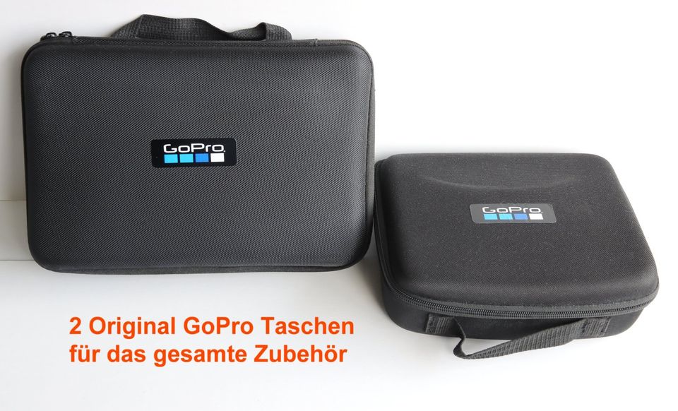 GoPro Hero 5 + viel Zubehör / Gimbal + 2 Original GoPro Taschen in Braunschweig
