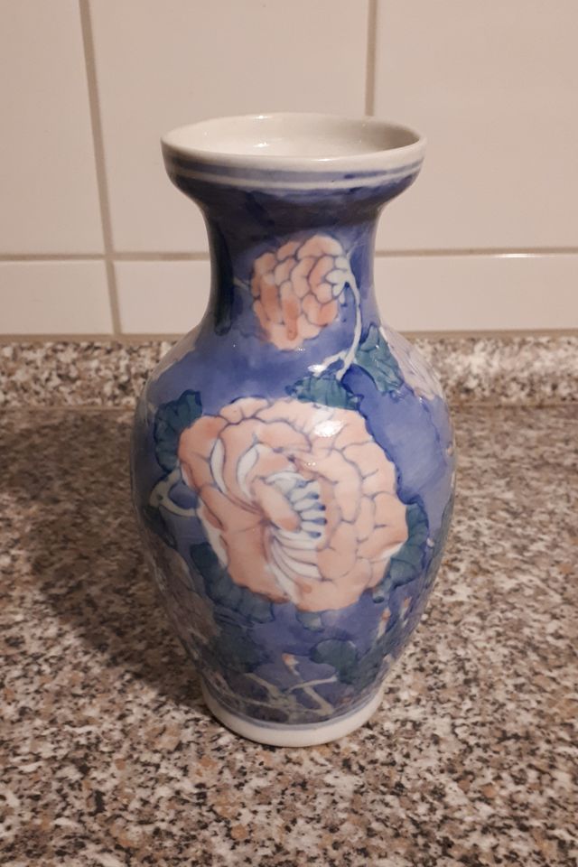 Vase - Blumenvase – Porzellan – Blumenmuster in Pirna