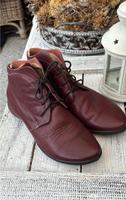 Think! Gr.38,5 Leder Stiefeletten Boots Weinrot Top Brandenburg - Senftenberg Vorschau