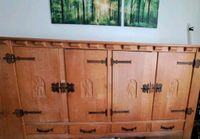 REDUZIERT Rarität Schrank  massiv Holz 250x150x50 cm Schnitzerei Bayern - Übersee Vorschau