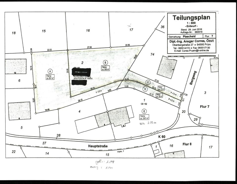 Zwei Baugrundstücke in ruhiger Lage in Plascheid