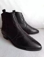 Bronx Cowboy Stiefeletten schwarz mit Nieten, Leder, Gr. 38 - neu Hannover - Mitte Vorschau
