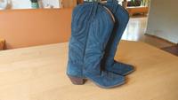 Cowboystiefel Damen Wildleder dunkelblau Bayern - Eichenau Vorschau
