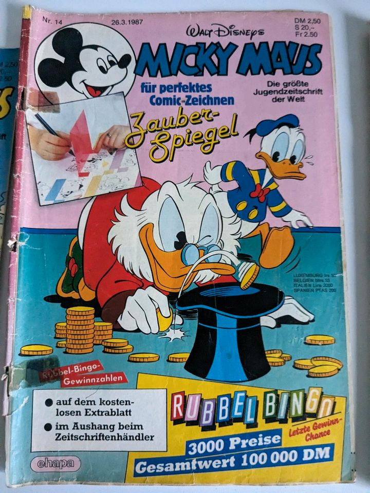 9 Mickey Mouse Hefte 1986/1987 in Bayreuth