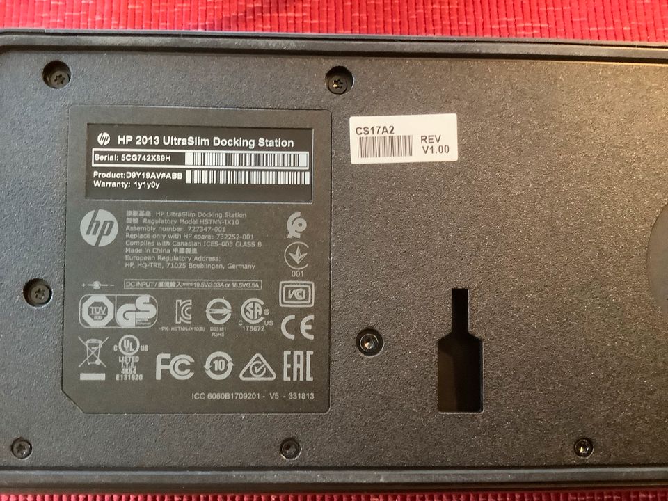 HP 2013 UltraSlim Docking Station inkl Netzteil in Überlingen