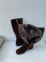 Vintage gefütterte Wildlederstiefel Neu Kr. München - Garching b München Vorschau