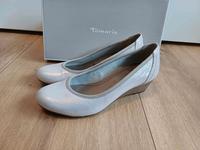 Tamaris Keilpumps  38 Pumps Silver Silber Keilabsatz Leder Baden-Württemberg - Bönnigheim Vorschau