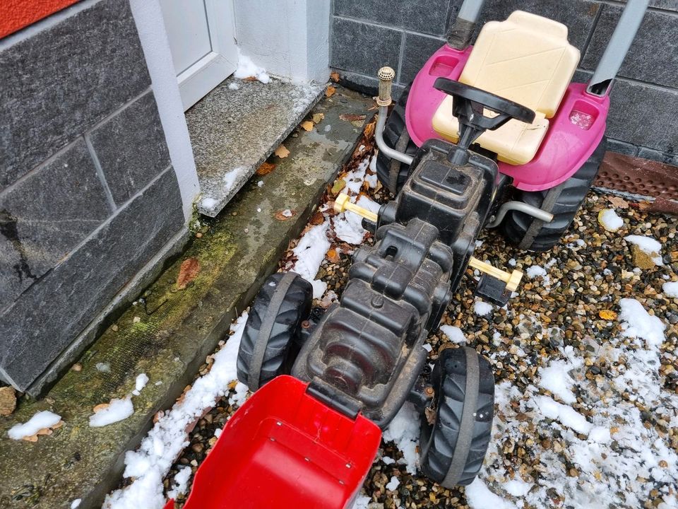 Rolly Toys Trettraktor mit Güllefass in Altenberg Sachs