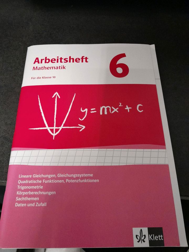 Arbeitsheft Mathematik für die Klasse 10 realschule Bayern in Königsbrunn