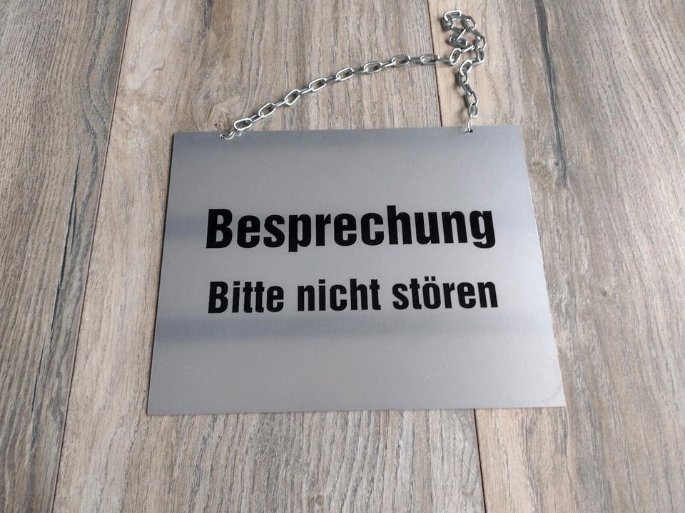 ☆ Schild graviert ☆ Besprechung - Bitte nicht stören ☆ in Biedenkopf