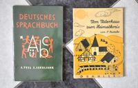 2 alte Schulbücher, Heimatkunde + Deutsch, 50er (1955, 1956) Bayern - Sinzing Vorschau