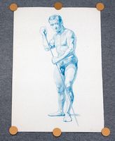 Zeichnung Kunst Akt Männerakt Gemälde signiert Original Skizze Pankow - Prenzlauer Berg Vorschau