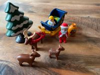 Playmobil 1-2-3 Weihnachtsmann mit Rentierschlitten- komplett Frankfurt am Main - Bornheim Vorschau