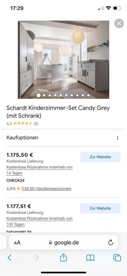 Kinderzimmer von Schardt (Bett+Schrank+Wickelkommode) in Bellheim