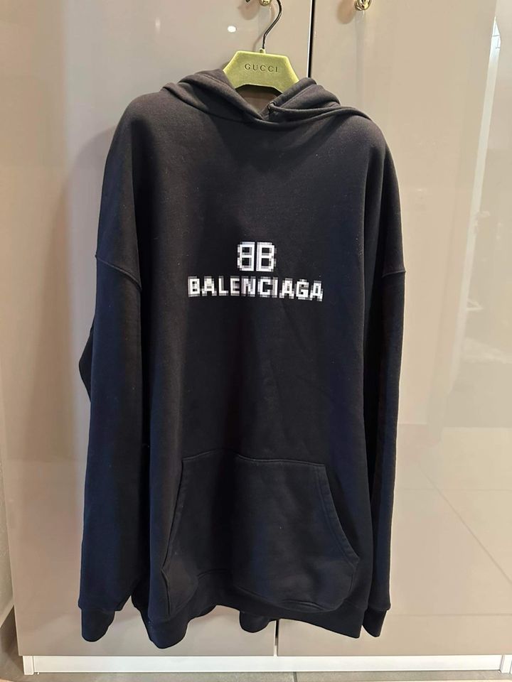Balenciaga Pixel Hoodie Pullover Oversized in Kaufering