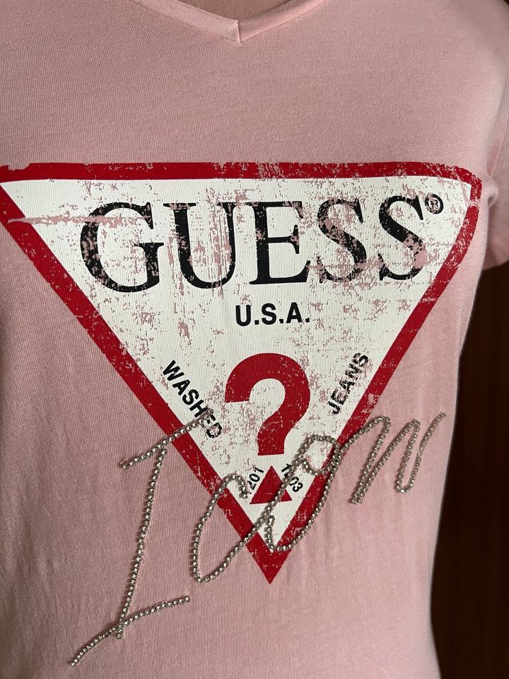 ❤️ lässiges Shirt von Guess Gr. S 36/38 rosé ❤️ NEU in Markgröningen
