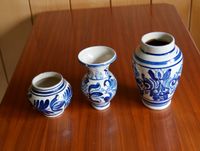 3 × Vasen blau weiß verschiedene Formen, Blumenvase Sachsen - Jahnsdorf Vorschau