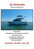 12 M Jeanneau Prestige 36 FLY Motorboot  topgepflegt Mecklenburg-Vorpommern - Sundhagen Brandshagen Vorschau