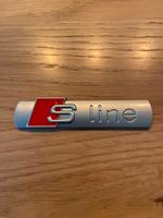 Audi S Line Emblem selbstklebend in Silber matt S in rot Hessen - Steinbach Vorschau