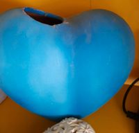 Vase Herzform aus Ton in blau Köln - Pesch Vorschau