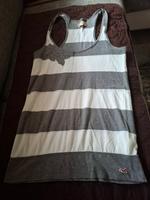 Hollister Tanktop, Top grau-weiß Gr. S Sachsen - Strehla Vorschau