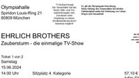 2x Tickets (je 50€) Ehrlich Brothers, München Kr. München - Unterföhring Vorschau