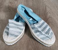 Espandrilles Ballerina Bast Gr. 37 hellblau Silber Glitzer NEU Nordrhein-Westfalen - Olpe Vorschau