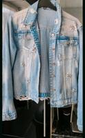 Jeansjacke Strass Steinen besetzt TOP ZUSTAND Häfen - Bremerhaven Vorschau