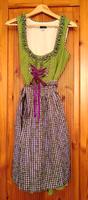 Dirndl Kleid Gr. 38 40 M mittellang grün kariert mit Schürze München - Laim Vorschau