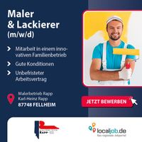 Maler & Lackierer (m/w/d) in Fellheim beim Malerbetrieb Rapp gesucht | www.localjob.de # famliienbetrieb unbefristet geselle Bayern - Fellheim Vorschau