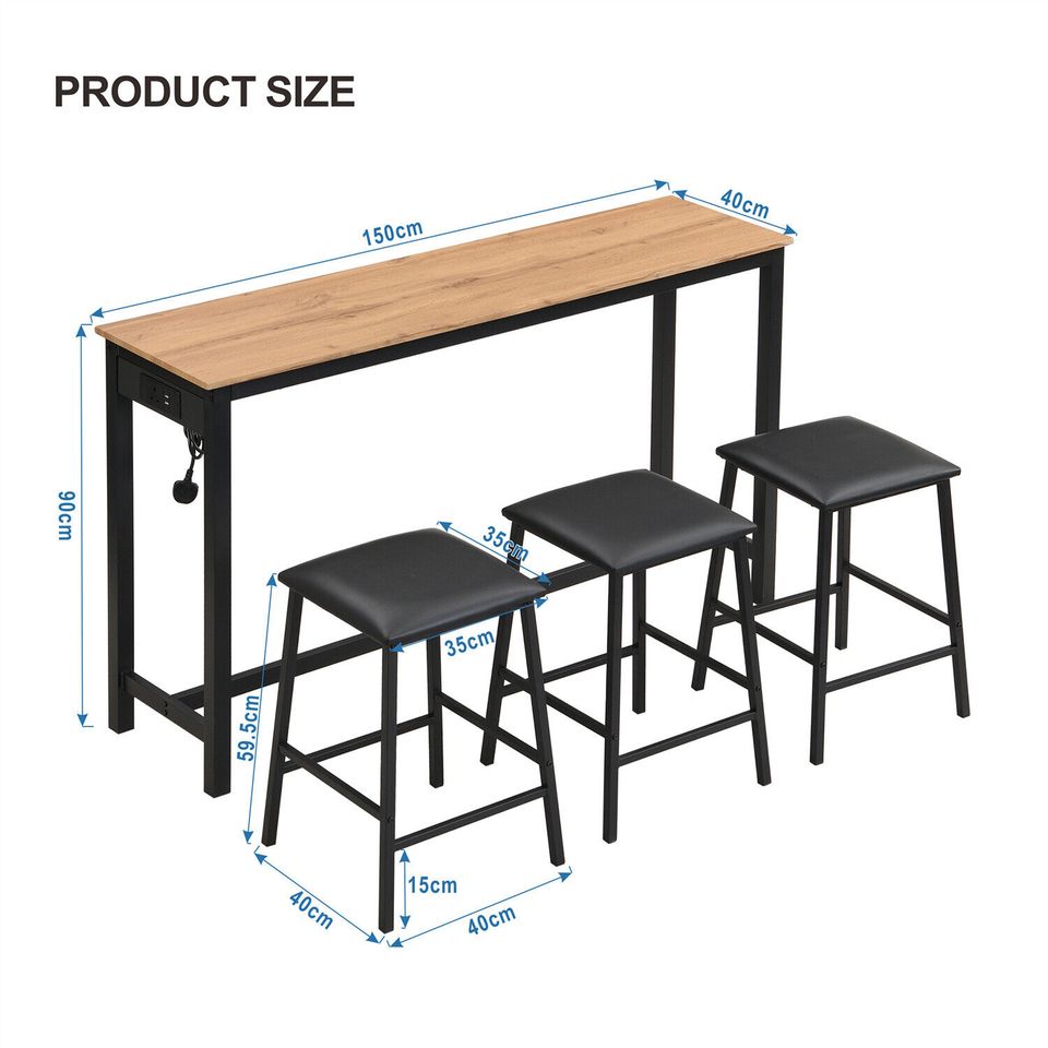 Bartisch-Set Stehtisch  Barhocker Bistrotisch Esstisch Essgruppe in Weilburg