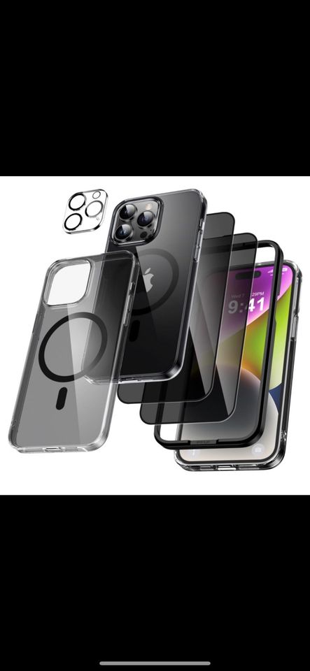 iPhone 15 Pro Max 5 in 1 Set / 1Case / 2 Panzerglas / 1Kameraglas in Willich