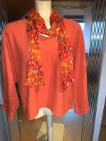 Orangener Pullover, Gr.L + Schal Bayern - Oberschweinbach Vorschau