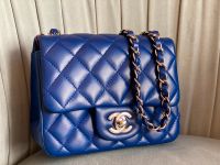 CHANEL Single Flap Bag Mini Square blau Tasche Handtasche München - Au-Haidhausen Vorschau