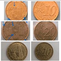 10 Cent 2002,2005 & 20 Cent 2003 Österreich, Fehlprägung Baden-Württemberg - Ludwigsburg Vorschau